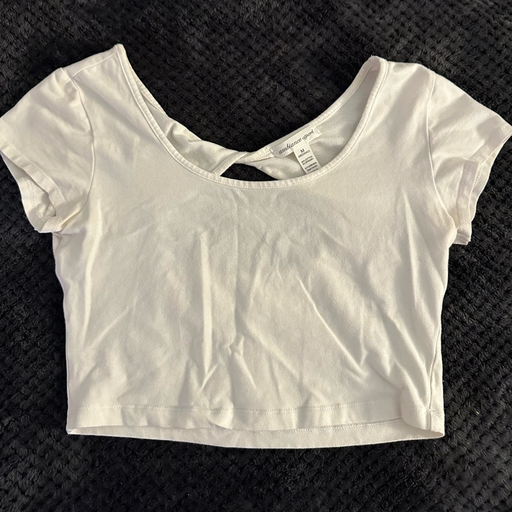 Cute, open back, crop top!